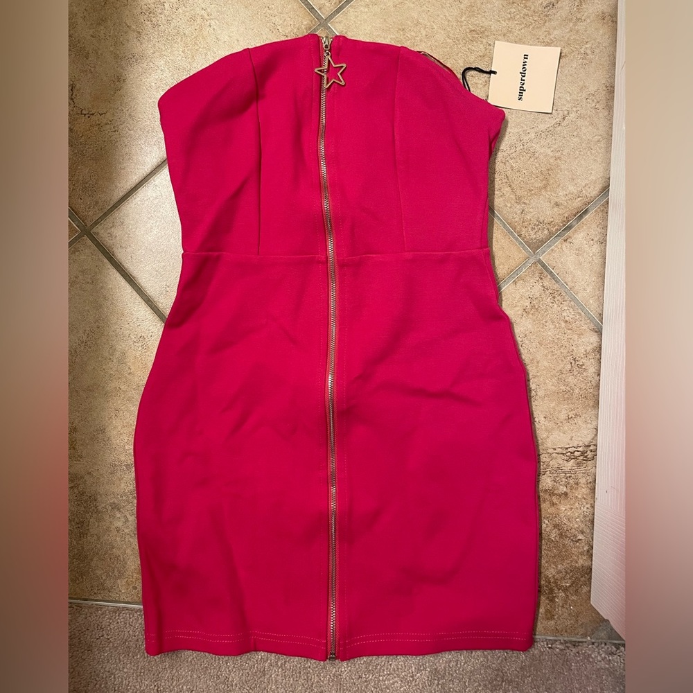 NWT Superdown Pink Star Dress